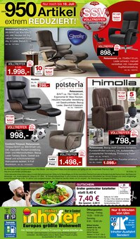 Relaxsessel im aktuellen Möbel Inhofer Prospekt (Reutlingen) Relaxsessel im Möbel Inhofer Prospekt "ÜBER 950 ARTIKEL EXTREM REDUZIERT!" mit 12 Seiten (Reutlingen)