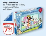 Bluey Kinderpuzzle 3 x 49 Teile im Angebot bei GLOBUS in Koblenz Bluey Kinderpuzzle 3 x 49 Teile Angebote von Ravensburger bei GLOBUS Koblenz für 7,99 €