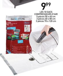 Stokomani Noyelles-Godault - Les 10 sacs compresseurs d'air Promo Les 10 sacs compresseurs d'air dans le catalogue Stokomani "Stokomani, des marques, des prix !" à Noyelles-Godault