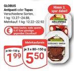 Aktuelle Paprika Angebote bei GLOBUS in Rostock Aktuelles Antipasti Angebot bei GLOBUS in Rostock ab 1,99 €
