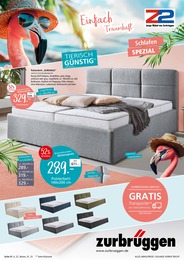 Boxspringbett Angebot im aktuellen Zurbrüggen Prospekt auf Seite 1
