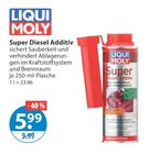 Super Diesel Additiv im V-Markt Prospekt Super Diesel Additiv von LIQUI MOLY im aktuellen V-Markt Prospekt für 5,99 €