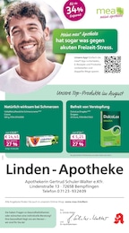 mea - meine apotheke Prospekt für Riederich mit 4 Seiten mea - meine apotheke Prospekt für Riederich: "Unsere August-Angebote", 4 Seiten, 01.08.2026 - 31.08.2026