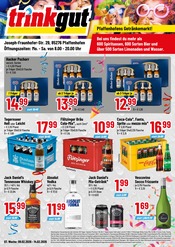 Aktueller Trinkgut Discounter Prospekt in Hohenwart und Umgebung, "Aktuelle Angebote" mit 4 Seiten, 09.02.2026 - 14.02.2026