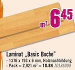 Aktuelles Laminat Basic Buche Angebot bei Hornbach in Moers ab 18,84 €
