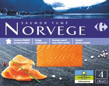Carrefour Market Bergerac - SAUMON FUMÉ DE NORVÈGE FILIÈRE QUALITÉ Promo SAUMON FUMÉ DE NORVÈGE FILIÈRE QUALITÉ dans le catalogue Carrefour Market "Le mois juste pour moi" à Bergerac