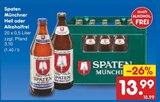 Münchner Hell im Angebot bei Netto Marken-Discount in Monheim Münchner Hell Angebote von Spaten bei Netto Marken-Discount Monheim für 13,99 €