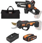 Pack mini-élagueuse + sécateur 20V - WORX à 179,00 € dans le catalogue Weldom