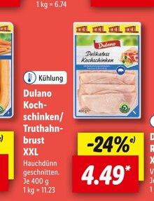 Lebensmittel von Dulano im aktuellen Lidl Prospekt für 4.49€