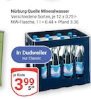 Mineralwasser von Nürburg Quelle im aktuellen GLOBUS Prospekt