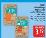 Mein Lieblings Graved Lachs mit Senf-Dill-Sauce Angebote von Krone bei Marktkauf Altenburg für 3,49 €