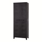 Grande armoire de rangement noire en promo chez Screwfix Goussainville à 49,99 €