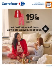Pyjama Femme Angebote im Prospekt "Les basiques c’est nous. La vie qui va avec, c’est vous." von Carrefour auf Seite 1