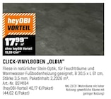 CLICK-VINYL BODEN 'OLBIA' im aktuellen OBI Prospekt für 19,99 €