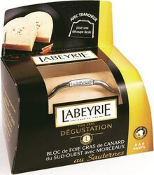 Bloc de Foie Gras de Canard du Sud-Ouest IGP avec Morceaux au Sauternes - Géant Casino à Créteil Bloc de Foie Gras de Canard du Sud-Ouest IGP avec Morceaux au Sauternes en promo chez Géant Casino Créteil à 22,49 €