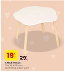 Table Nuage en promo chez Stokomani Nîmes à 19,99 €