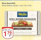 Vollkorn Roggen im Angebot bei GLOBUS in Bochum Vollkorn Roggen Angebote von Wasa bei GLOBUS Bochum für 1,79 €