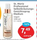 Professional Selbstbräunungs-Gesichtsspray Medium von St. Moriz im aktuellen budni Prospekt