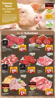 Fleisch im REWE Prospekt "Dein Markt" mit 35 Seiten (Leipzig)