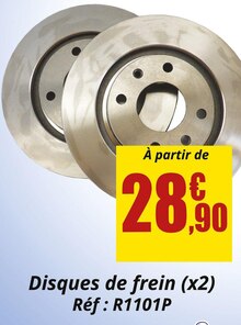 Auto Pratic dans le catalogue Carter-Cash Disques de frein (x2) à 28,90 € en promo chez Carter-Cash