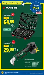 Prix et réduction Douille dans le prospectus Lidl en cours Offre Douille dans le catalogue Lidl du moment à la page 68