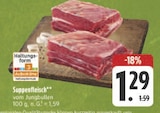 EDEKA Prebitz - Suppenfleisch vom Jungbullen Angebot im Prospekt Suppenfleisch vom Jungbullen bei EDEKA im Prebitz Prospekt für 1,29 €