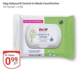 GLOBUS - Babysanft Gesicht & Hände Feuchttücher Angebot im Prospekt Babysanft Gesicht & Hände Feuchttücher bei GLOBUS im Prospekt "" für 0,99 €