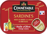Sardines à l’huile d’olive vierge extra - CONNETABLE en promo chez Monoprix Sardines à l’huile d’olive vierge extra - CONNETABLE dans le catalogue Monoprix