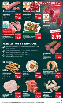 Rindfleisch im aktuellen Kaufland Prospekt (Bremerhaven) Rindfleisch im Kaufland Prospekt "Hier bin ich richtig" mit 65 Seiten (Bremerhaven)