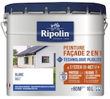 Peinture façade extérieure technologie pliolite mat 10 L blanc - Ripolin en promo chez Brico Dépôt Épinay-sur-Seine à 89,90 €