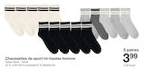 Promo Chaussettes de sport mi-hautes homme à 3,99 € dans le catalogue Zeeman à Chelles