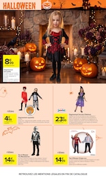 Prix et réduction Costume Halloween dans le prospectus Carrefour en cours Offre Costume Halloween dans le catalogue Carrefour du moment à la page 80