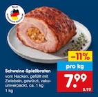 Aktuelles Schweine-Spießbraten Angebot bei Netto Marken-Discount in Duisburg ab 7,99 €