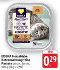 Herzstücke Katzennahrung feine Pastete bei EDEKA im Freiburg Prospekt für 0,29 €