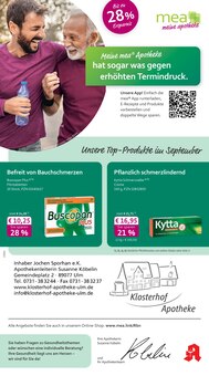 Aktueller mea - meine apotheke Prospekt "Unsere September-Angebote" Seite 1 von 4 Seiten für Ulm
