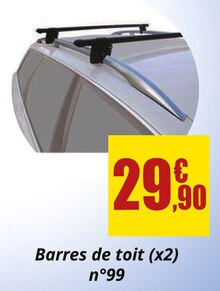 Auto Pratic dans le catalogue Carter-Cash Barres de toit (x2) n°99 à 29,90 € en promo chez Carter-Cash