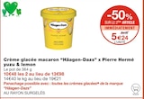 Crème glacée macaron x Pierre Hermé yuzu & lemon - Häagen-Dazs dans le catalogue Monoprix