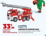 Camion de pompier MAN - Bruder en promo chez Super U Camion de pompier MAN - Bruder dans le catalogue Super U