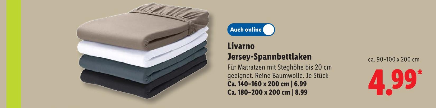 Jersey-Spannbettlaken