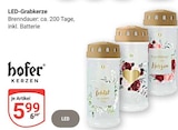 LED-Grabkerze Angebote von Hofer Kerzen bei GLOBUS Bensheim für 5,99 €