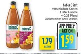 Saft Angebote von hohes C bei diska Hof für 1,59 €