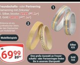 Freundschafts- oder Partnerring Silber bicolor Angebote bei GLOBUS Amberg für 69,99 €