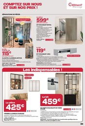 Promos Verre dans le catalogue "POUR BIEN RÉNOVER COMPTEZ SUR NOUS..." de Gedimat Verre en promo dans le catalogue Gedimat à la page 13