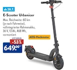 E-Scooter Urbanicer von AEG im aktuellen ALDI SÜD Prospekt für 649,00 €