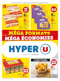 Prospectus Hyper U : «MÉGA FORMATS MÉGA ÉCONOMIES» avec 16 pages, 28/10/2025 - 09/11/2025 Catalogue Hyper U en cours à Fontcouverte et aux alentours : «MÉGA FORMATS MÉGA ÉCONOMIES» avec 16 pages, valable du 28/10/2025 au 09/11/2025