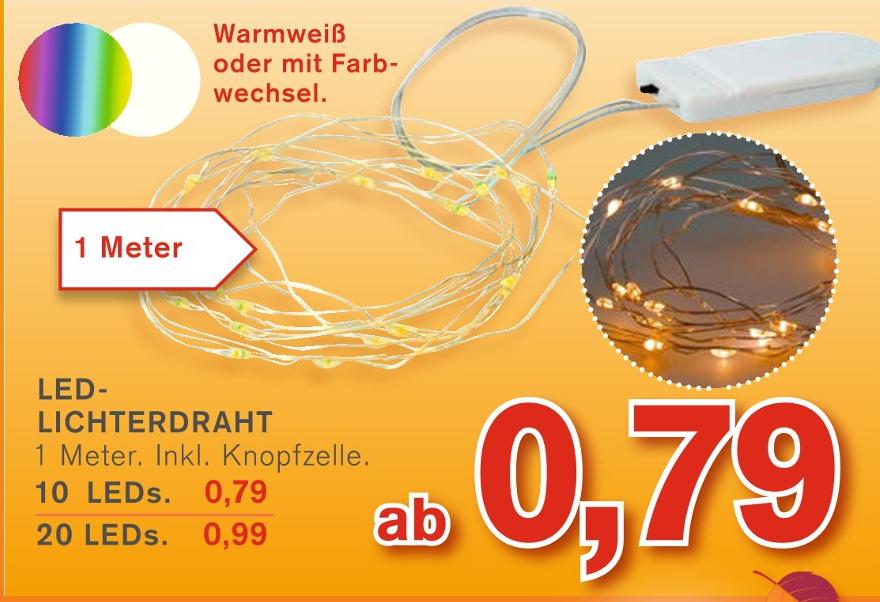 KODi Hamburg - LED-Lichterdraht LED-Lichterdraht Angebot bei KODi Hamburg im Prospekt Herbst % sparen