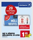 Müllbeutel im Angebot bei E center in Ludwigshafen Müllbeutel Angebote von GUT & GÜNSTIG bei E center Ludwigshafen für 1,49 €