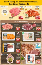 Aktueller REWE Prospekt mit Schweinefleisch, "Dein Markt", Seite 10