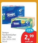 Taschentücher oder -Box von Tempo für 2,99 € bei budni im Angebot Taschentücher oder -Box von Tempo im aktuellen budni Prospekt