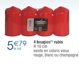 Bougies en promo chez Migros France Annemasse à 5,79 €